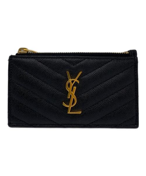 Yves Saint Laurent（イヴサンローラン）Yves Saint Laurent (イヴサンローラン) カードケース ブラックの古着・服飾アイテム