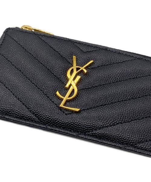 Yves Saint Laurent（イヴサンローラン）Yves Saint Laurent (イヴサンローラン) カードケース ブラックの古着・服飾アイテム