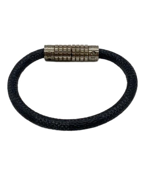 LOUIS VUITTON（ルイ ヴィトン）LOUIS VUITTON (ルイ ヴィトン) ブレスレット ブラック×シルバーの古着・服飾アイテム