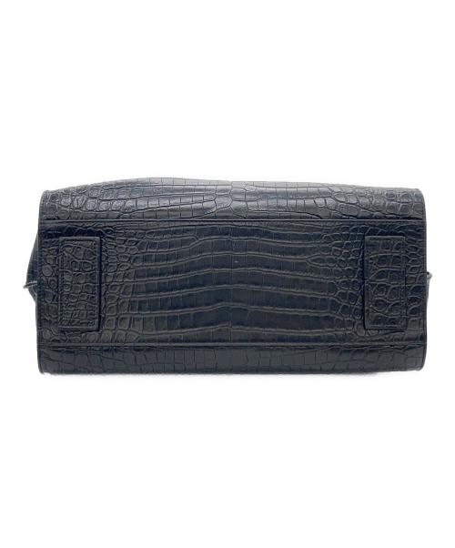 Saint Laurent Paris（サンローランパリ）Saint Laurent Paris (サンローランパリ) レザーハンドバッグ ブラックの古着・服飾アイテム