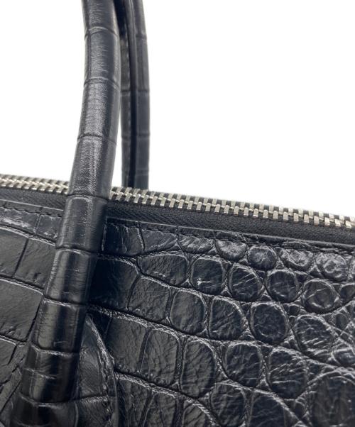 Saint Laurent Paris（サンローランパリ）Saint Laurent Paris (サンローランパリ) レザーハンドバッグ ブラックの古着・服飾アイテム