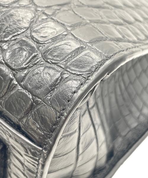 Saint Laurent Paris（サンローランパリ）Saint Laurent Paris (サンローランパリ) レザーハンドバッグ ブラックの古着・服飾アイテム