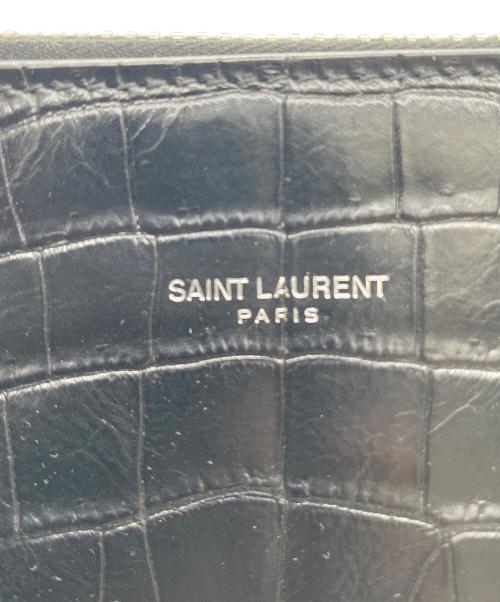 Saint Laurent Paris（サンローランパリ）Saint Laurent Paris (サンローランパリ) レザーハンドバッグ ブラックの古着・服飾アイテム