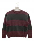 stussyステューシー）の古着「厚手ニット」｜ボルドー