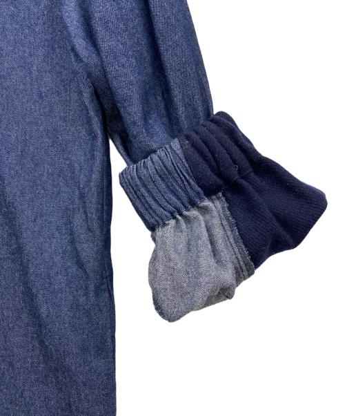 mizuiro-ind（ミズイロインド）mizuiro-ind (ミズイロインド) 長袖ワンピース インディゴ サイズ:FREEの古着・服飾アイテム