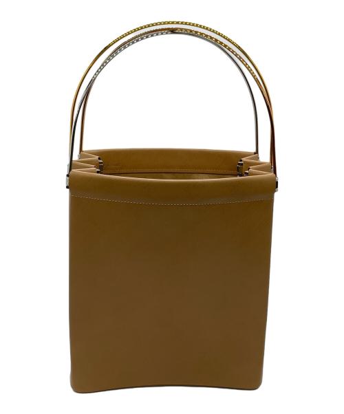 Cartier（カルティエ）Cartier (カルティエ) ハンドバッグ　トリニティ ドゥ カルティエ ゴールド×ベージュの古着・服飾アイテム