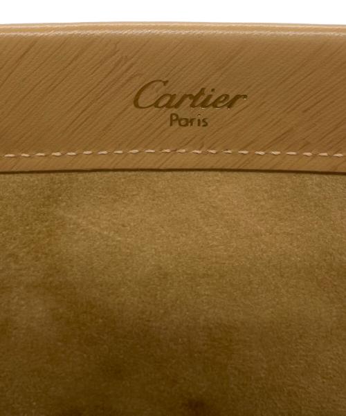 Cartier（カルティエ）Cartier (カルティエ) ハンドバッグ　トリニティ ドゥ カルティエ ゴールド×ベージュの古着・服飾アイテム
