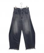 Whim Gazetteウィムガゼット）の古着「ラインカーブDENIM」｜ブラック