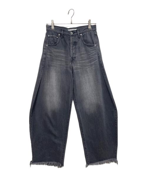 Whim Gazette（ウィムガゼット）Whim Gazette (ウィムガゼット) ラインカーブDENIM ブラック サイズ:36の古着・服飾アイテム