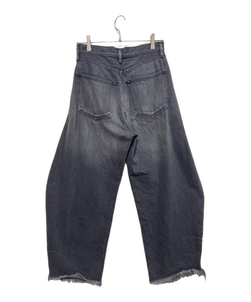 Whim Gazette（ウィムガゼット）Whim Gazette (ウィムガゼット) ラインカーブDENIM ブラック サイズ:36の古着・服飾アイテム