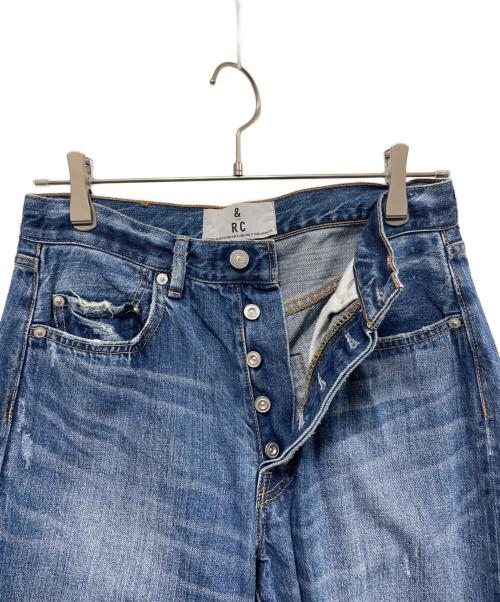 &RC（アンドエスティ）&RC (アンドアールシー) セルビッチワイドデニムパンツ ブルー サイズ:38の古着・服飾アイテム