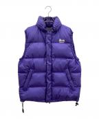 BACK CHANNELバックチャンネル）の古着「ダウンベスト」｜パープル