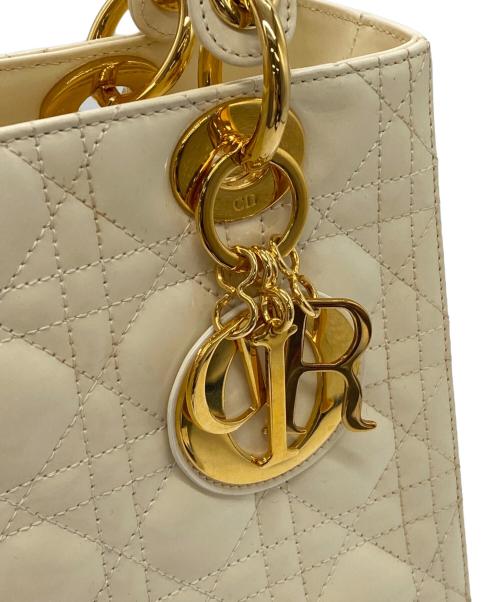 Christian Dior（クリスチャン ディオール）Christian Dior (クリスチャン ディオール) 2WAYショルダーバッグ アイボリーの古着・服飾アイテム