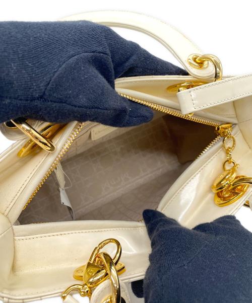 Christian Dior（クリスチャン ディオール）Christian Dior (クリスチャン ディオール) 2WAYショルダーバッグ アイボリーの古着・服飾アイテム