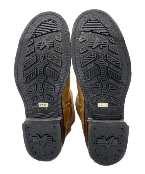 ALPHA（アルファ）ALPHA (アルファ) エンジニアブーツ ブラウン サイズ:SIZE 27cmの古着・服飾アイテム