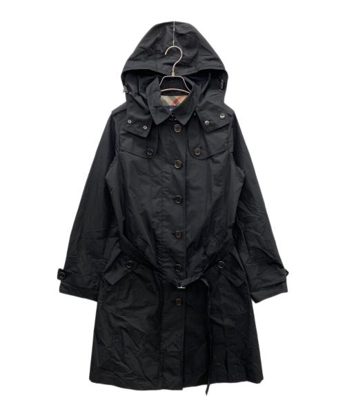 BURBERRY LONDON（バーバリーロンドン）BURBERRY LONDON (バーバリーロンドン) ステンカラーコート ブラック サイズ:Ｍの古着・服飾アイテム