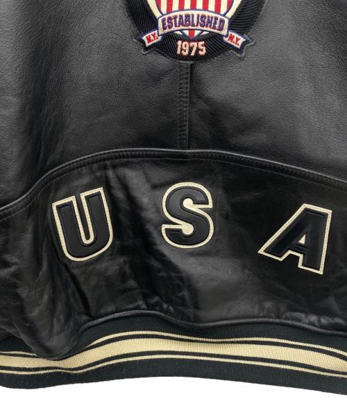 AVIREX（アヴィレックス）AVIREX (アヴィレックス) レザージャケット ブラック サイズ:XLの古着・服飾アイテム