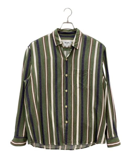 WAX LONDON（ワックスロンドン）WAX LONDON (ワックスロンドン) 長袖シャツ グリーン サイズ:Lの古着・服飾アイテム