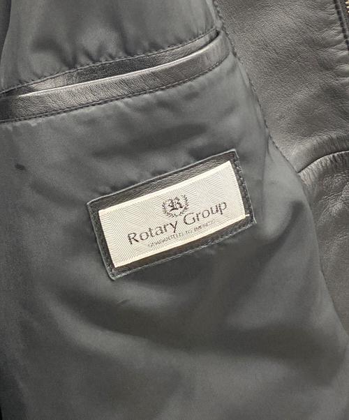 rotary group（ロータリーグループ）rotary group (ロータリーグループ) レザージャケット ブラック サイズ:48の古着・服飾アイテム