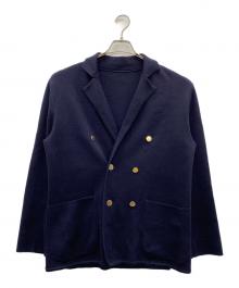MACKINTOSH PHILOSOPHY（マッキントッシュ フィロソフィー）の古着「ニットダブルジャケット」｜ネイビー