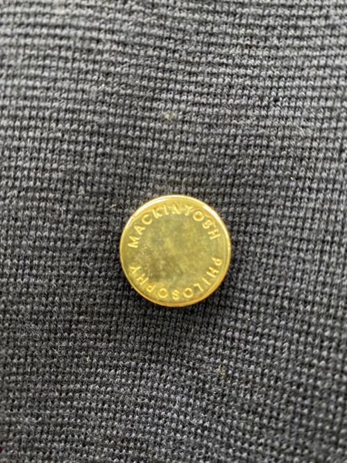 MACKINTOSH PHILOSOPHY（マッキントッシュ フィロソフィー）MACKINTOSH PHILOSOPHY (マッキントッシュ フィロソフィー) ニットダブルジャケット ネイビー サイズ:40の古着・服飾アイテム