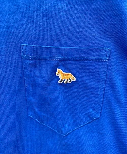 maison kitsune（メゾンキツネ）maison kitsune (メゾンキツネ) 半袖カットソー ブルー サイズ:M 未使用品の古着・服飾アイテム