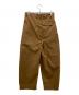 STUDIO NICHOLSON (スタジオ ニコルソン) YALE DOUBLE PLEAT VOLUME PANTS ブラウン サイズ:S 未使用品：22000円