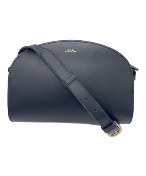 A.P.C.（アーペーセー）A.P.C. (アーペーセー) ハーフムーンショルダーバック ブラックの古着・服飾アイテム