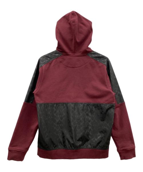 COACH（コーチ）COACH (コーチ) パーカー レッド×ブラック サイズ:Ｍの古着・服飾アイテム