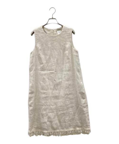 'S Max Mara（エスマックスマーラ）'S Max Mara (エスマックスマーラ) ノースリーブワンピース ベージュ サイズ:SIZE 36の古着・服飾アイテム