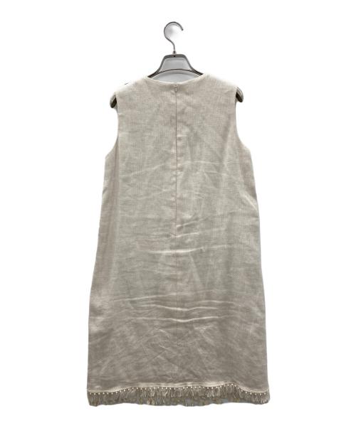 'S Max Mara（エスマックスマーラ）'S Max Mara (エスマックスマーラ) ノースリーブワンピース ベージュ サイズ:SIZE 36の古着・服飾アイテム