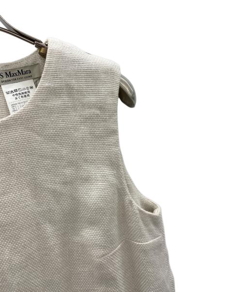 'S Max Mara（エスマックスマーラ）'S Max Mara (エスマックスマーラ) ノースリーブワンピース ベージュ サイズ:SIZE 36の古着・服飾アイテム