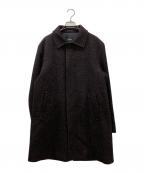 MEN'S BIGIメンズビギ）の古着「ヘリンボーンツィード調圧縮ジャージコート」｜ブラウン