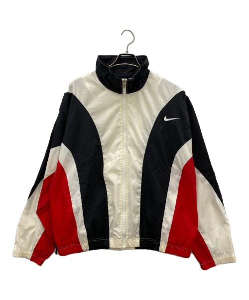 NIKE（ナイキ）NIKE (ナイキ) ナイロンジャケット ブラック×レッド サイズ:Lの古着・服飾アイテム