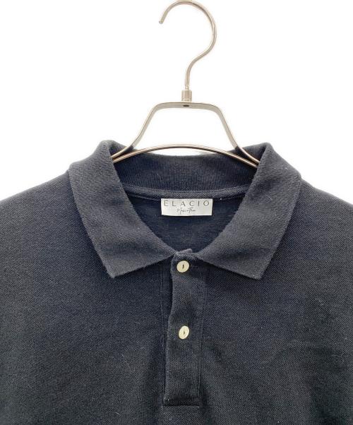 ELACIO（エラシオ）ELACIO (エラシオ) ポロシャツ ブラック サイズ:5の古着・服飾アイテム