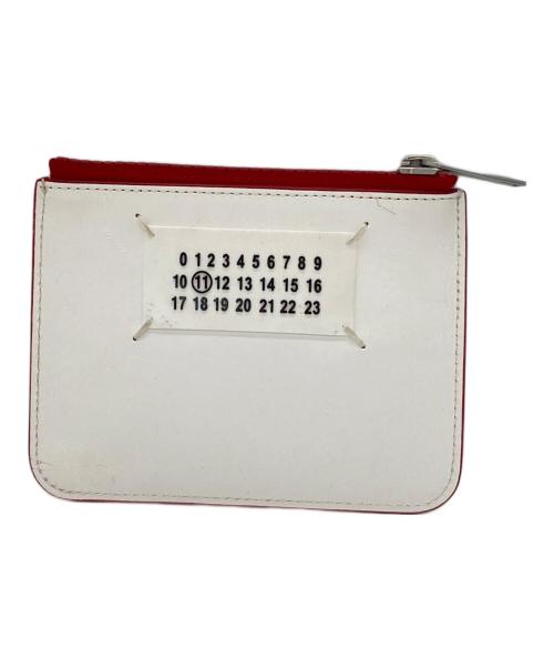 Maison Margiela（メゾンマルジェラ）Maison Margiela (メゾンマルジェラ) コインケース ホワイト×レッドの古着・服飾アイテム