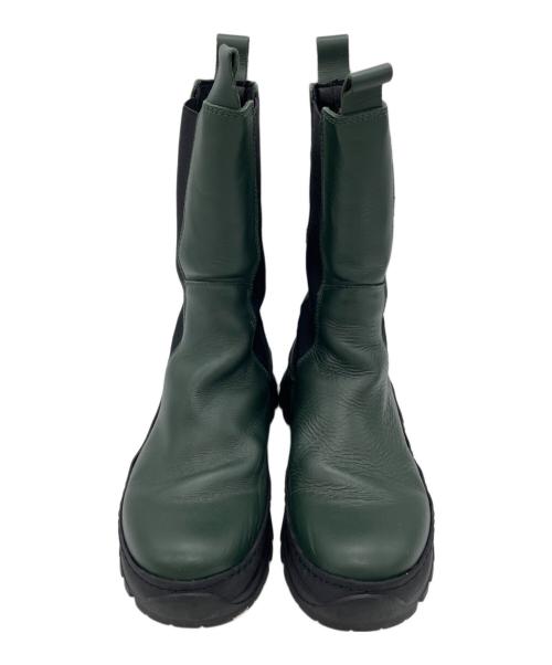 REMME（レメ）REMME (レメ) サイドゴアブーツ グリーン サイズ:36の古着・服飾アイテム