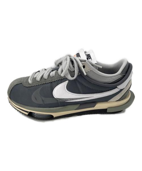 NIKE（ナイキ）NIKE (ナイキ) sacai (サカイ) ローカットスニーカー グレー サイズ:27cmの古着・服飾アイテム