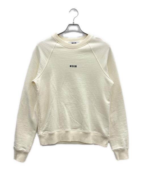MSGM（エムエスジーエム）MSGM (エムエスジーエム) スウェット ベージュ サイズ:Sの古着・服飾アイテム