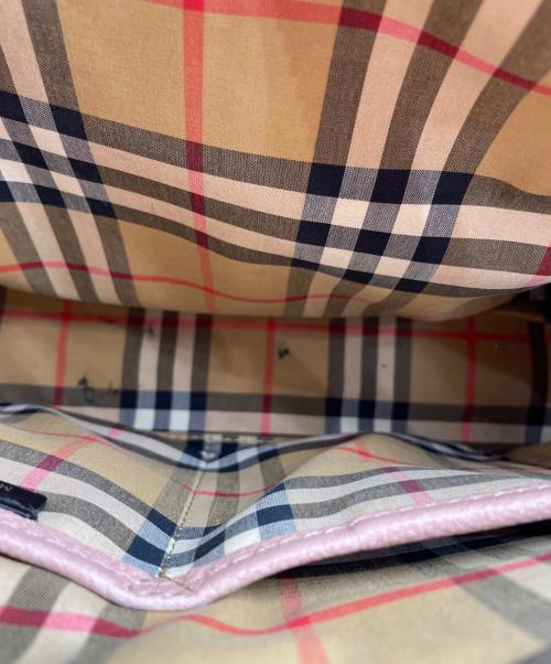 BURBERRY（バーバリー）BURBERRY (バーバリー) 2WAYショルダーバッグ ピンクの古着・服飾アイテム