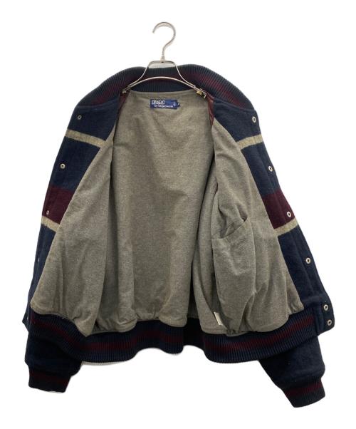 POLO RALPH LAUREN（ポロ・ラルフローレン）POLO RALPH LAUREN (ポロ・ラルフローレン) ウールジャケット ワインレッド×ネイビー サイズ:Ｍの古着・服飾アイテム