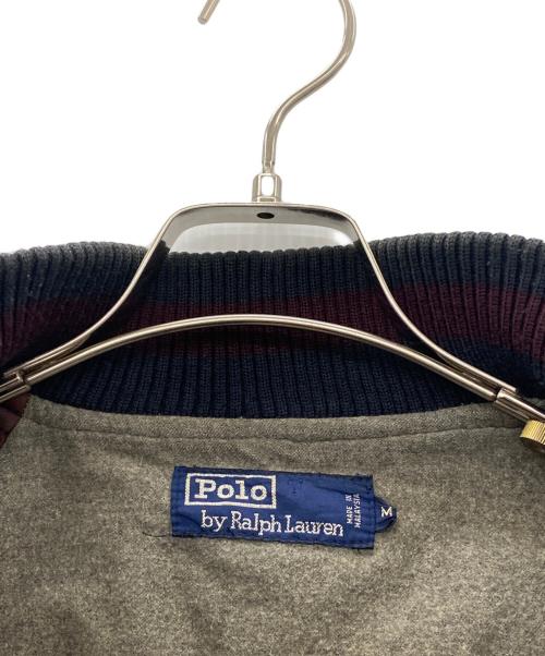 POLO RALPH LAUREN（ポロ・ラルフローレン）POLO RALPH LAUREN (ポロ・ラルフローレン) ウールジャケット ワインレッド×ネイビー サイズ:Ｍの古着・服飾アイテム