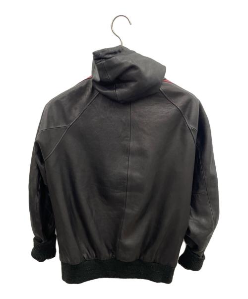 Schott（ショット）Schott (ショット) レザートラックジャケット ブラック×レッド サイズ:Sの古着・服飾アイテム