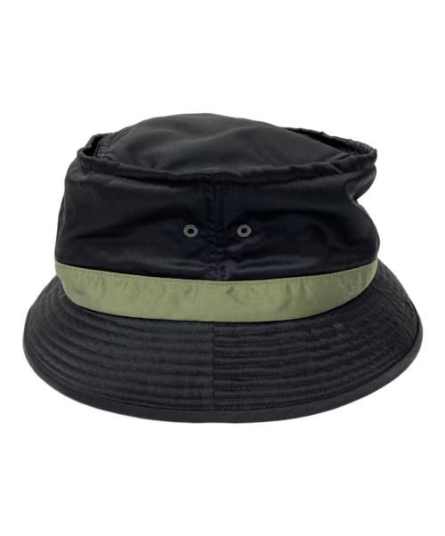 PORTER（ポーター）PORTER (ポーター) ハット ブラック×オリーブの古着・服飾アイテム