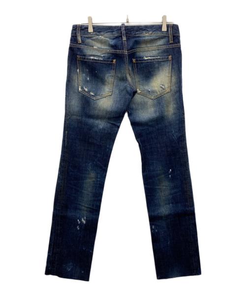 DSQUARED2（ディースクエアード）DSQUARED2 (ディースクエアード) スキニーデニムパンツ インディゴ サイズ:40の古着・服飾アイテム