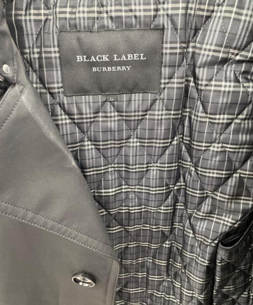 BURBERRY BLACK LABEL（バーバリーブラックレーベル）BURBERRY BLACK LABEL (バーバリーブラックレーベル) ライナー付トレンチコート ブラック サイズ:LLの古着・服飾アイテム