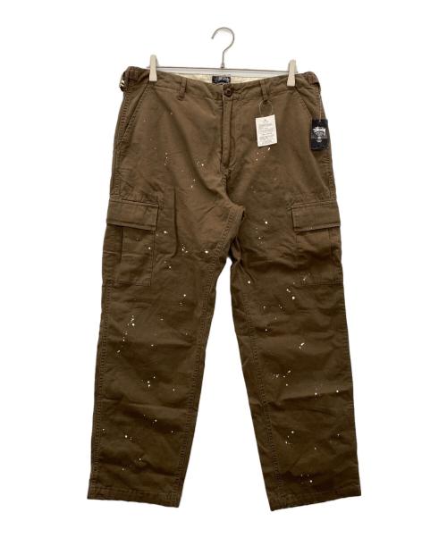 stussy（ステューシー）stussy (ステューシー) カーゴパンツ ブラウン サイズ:34 未使用品の古着・服飾アイテム