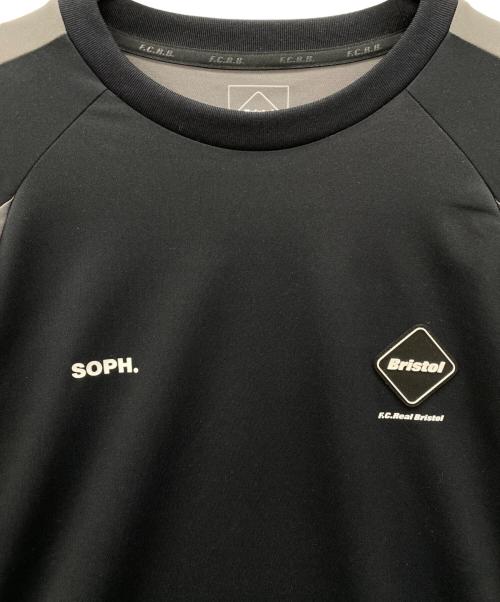 F.C.Real Bristol（エフシーレアルブリストル）F.C.Real Bristol (エフシーレアルブリストル) STREAM LINE S TOP ブラック×グレー サイズ:Ｍの古着・服飾アイテム