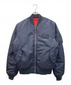 ALPHA INDUSTRIESアルファインダストリーズ）の古着「フライトジャケット」｜ネイビー