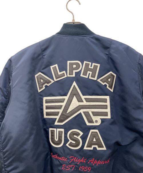 ALPHA INDUSTRIES（アルファインダストリーズ）ALPHA INDUSTRIES (アルファインダストリーズ) フライトジャケット ネイビー サイズ:XLの古着・服飾アイテム